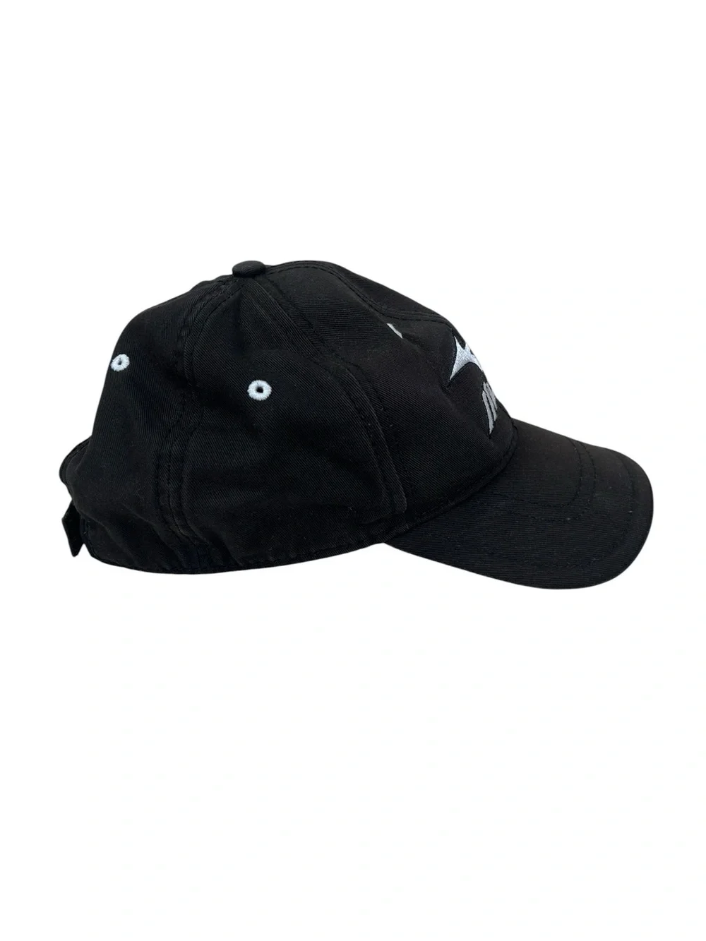 Vintage Y2K Mizuno Hat Black RunBird Logo Embroidered Strapback Baseball Cap